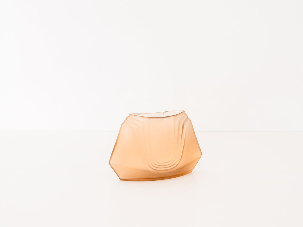 Vaso em Vidro Fosco Art Déco