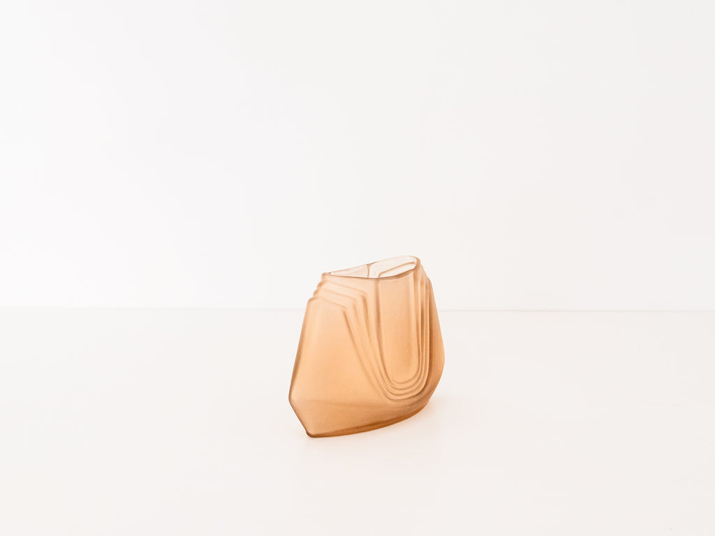 Vaso em Vidro Fosco Art Déco