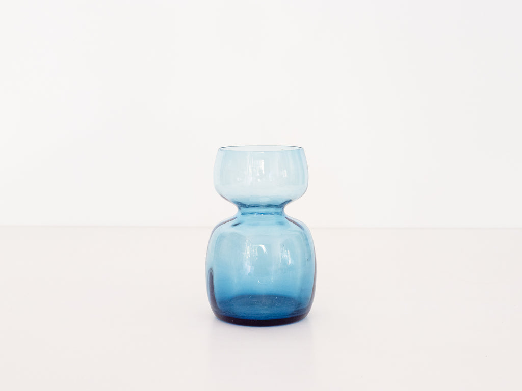 Vaso em Cristal Azul