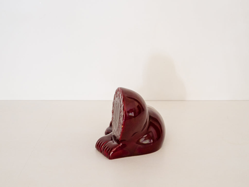 Escultura de Leão em Cerâmica