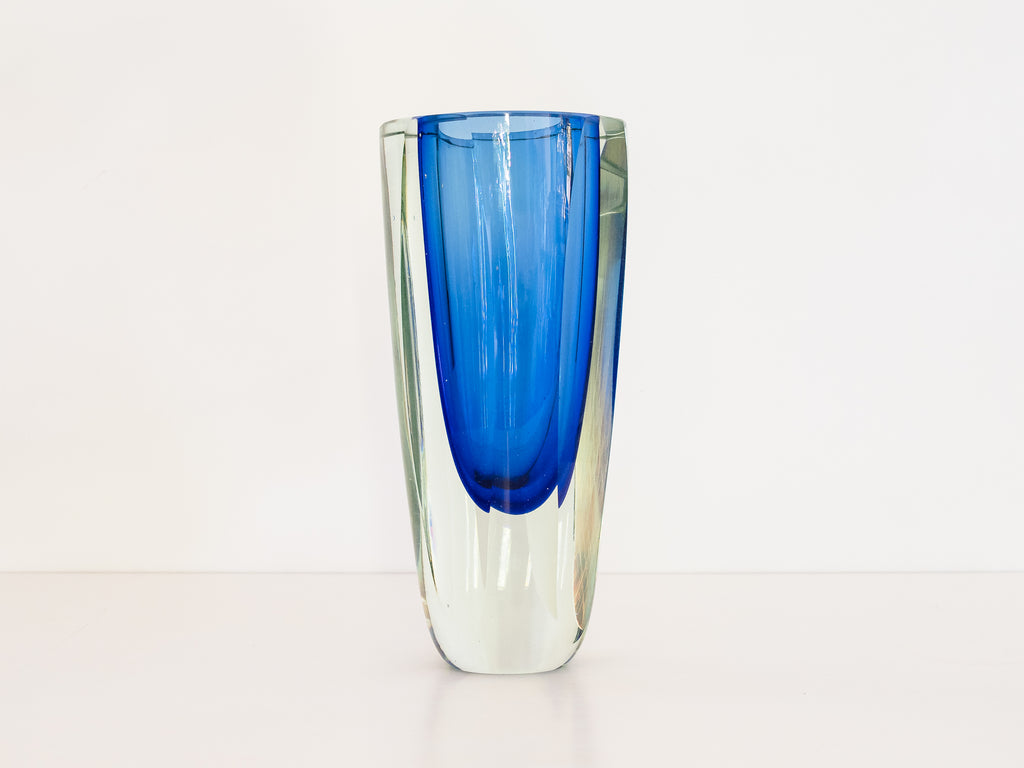 Vaso em Murano Azul