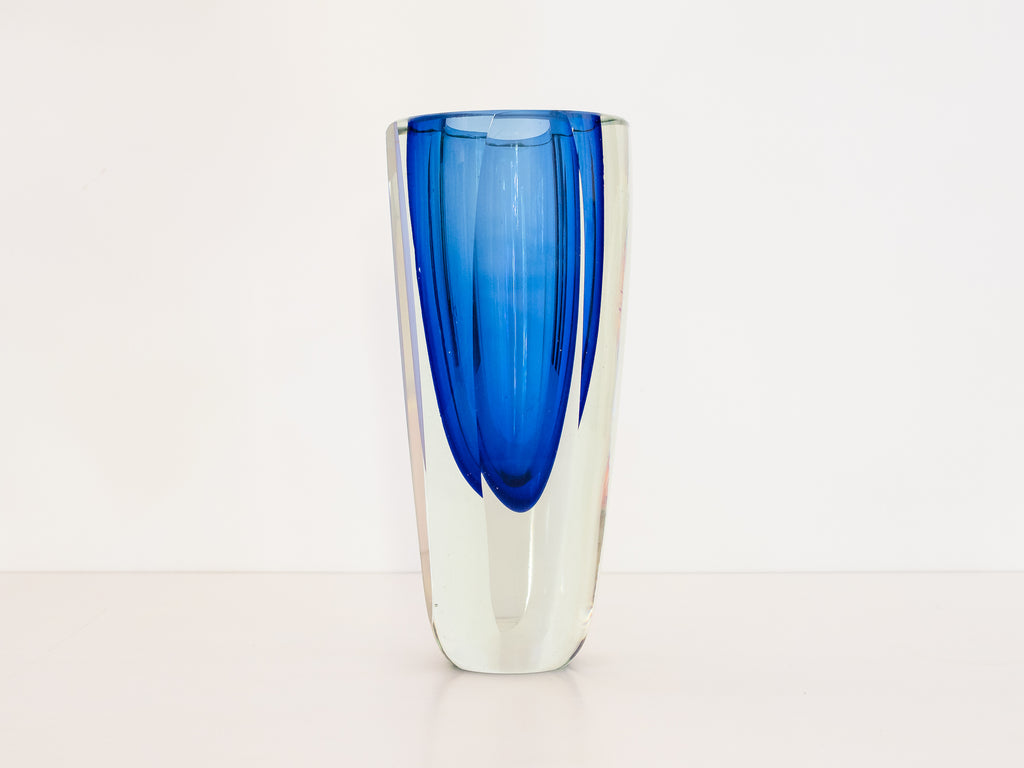 Vaso em Murano Azul