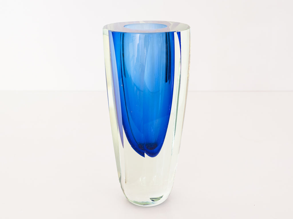 Vaso em Murano Azul