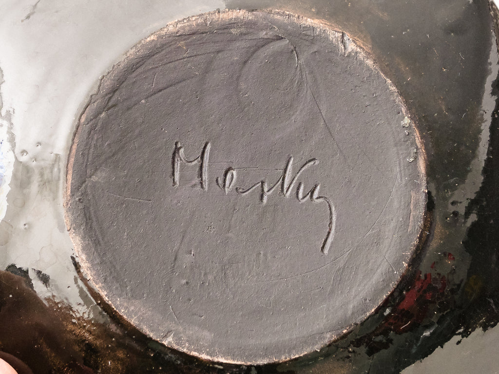 Petisqueira em Cerâmica Vermelha e Preta