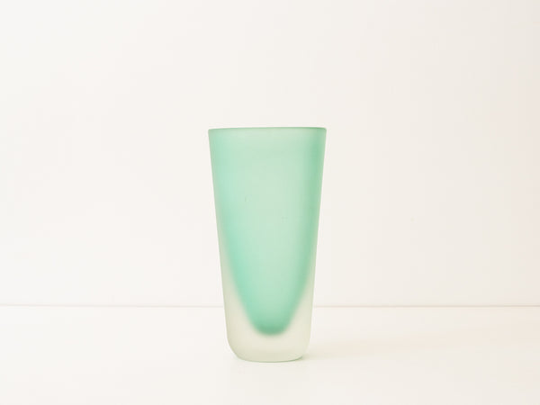 Vaso em Vidro Fosco Verde