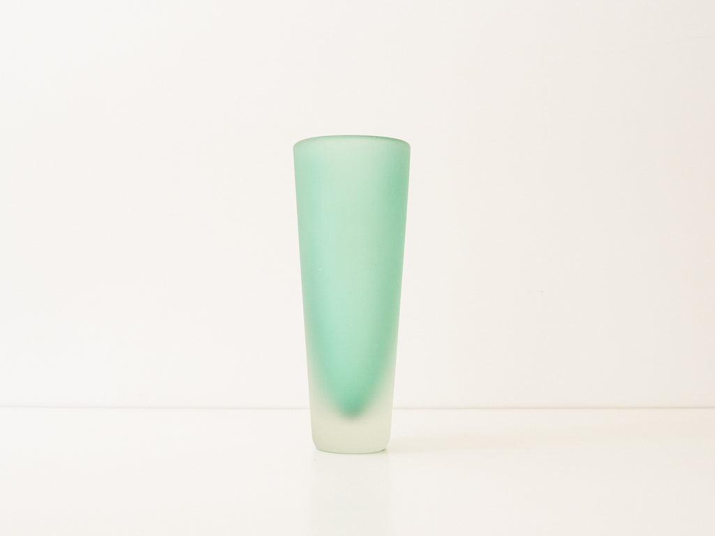 Vaso em Vidro Fosco Verde