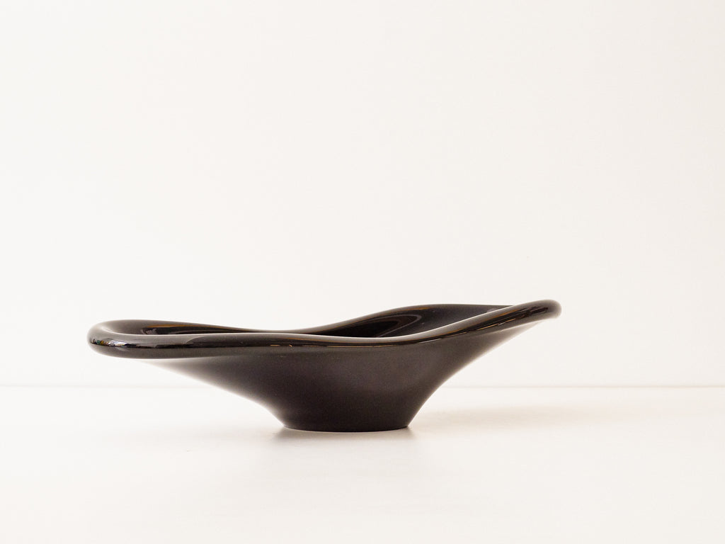 Centro de Mesa em Vidro Preto