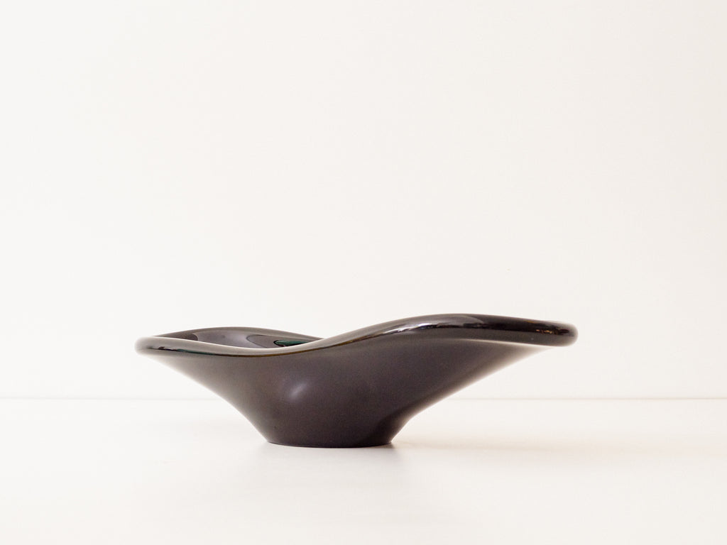 Centro de Mesa em Vidro Preto