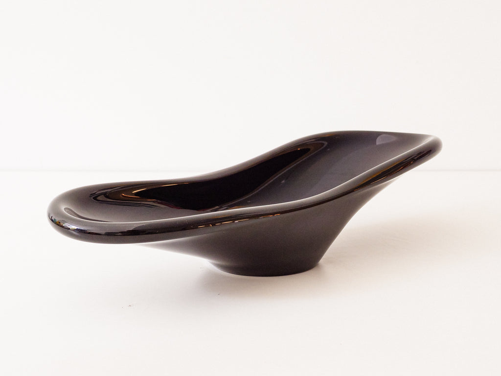 Centro de Mesa em Vidro Preto