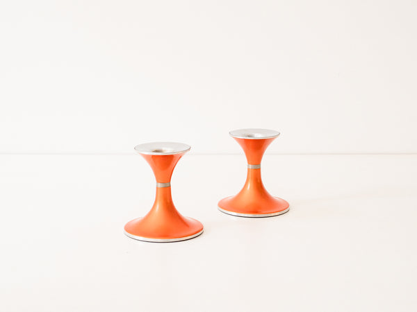 Bjørn Engø | Par de Castiçais Noruegueses em Alumínio