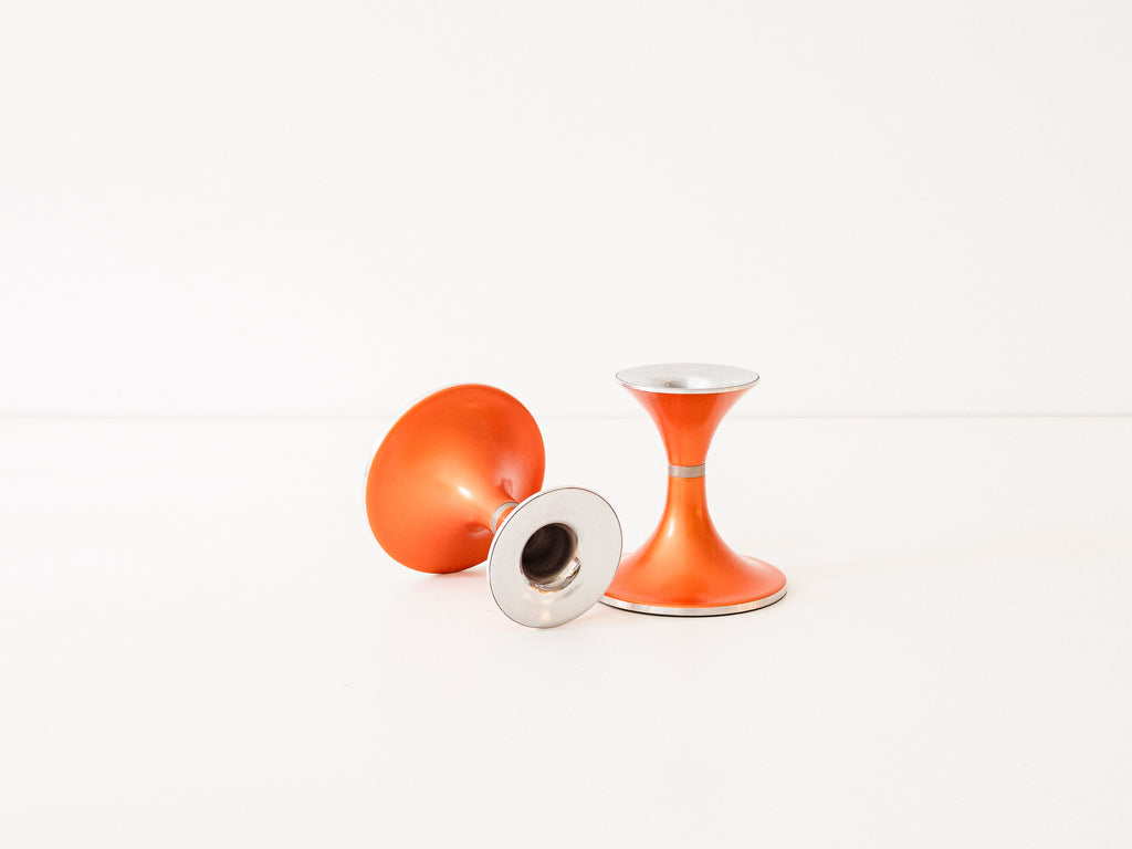 Bjørn Engø | Par de Castiçais Noruegueses em Alumínio