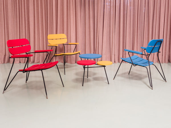 Carlo Hauner | Conjunto de Jardim "Mondrian"