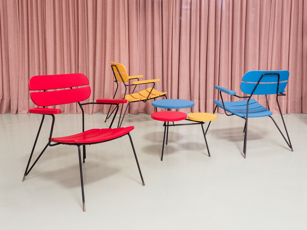 Carlo Hauner | Conjunto de Jardim "Mondrian"