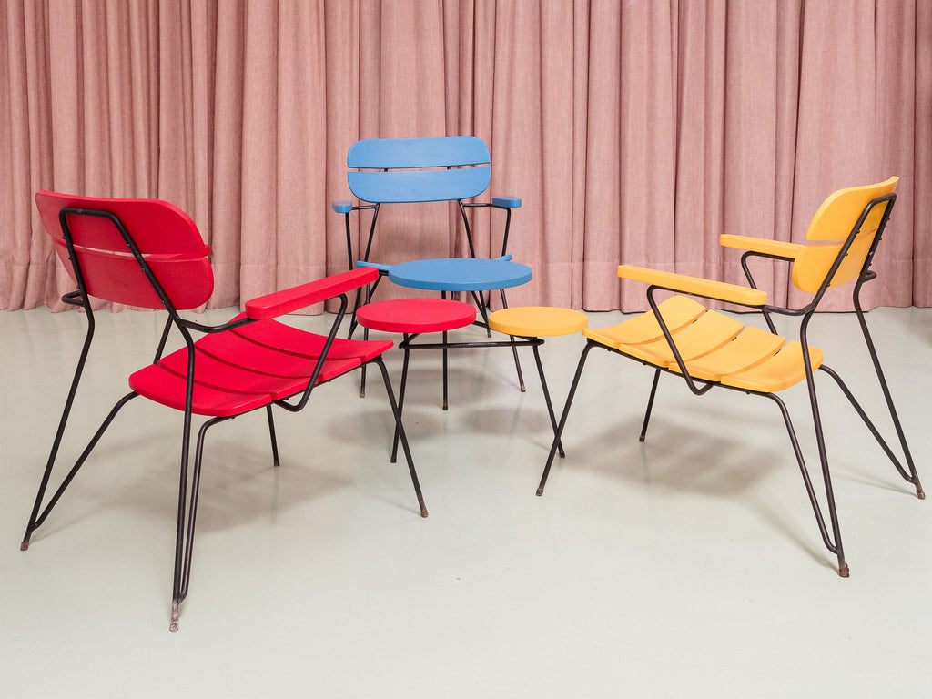 Carlo Hauner | Conjunto de Jardim "Mondrian"