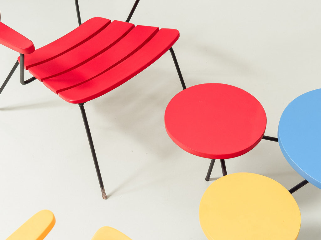 Carlo Hauner | Conjunto de Jardim "Mondrian"