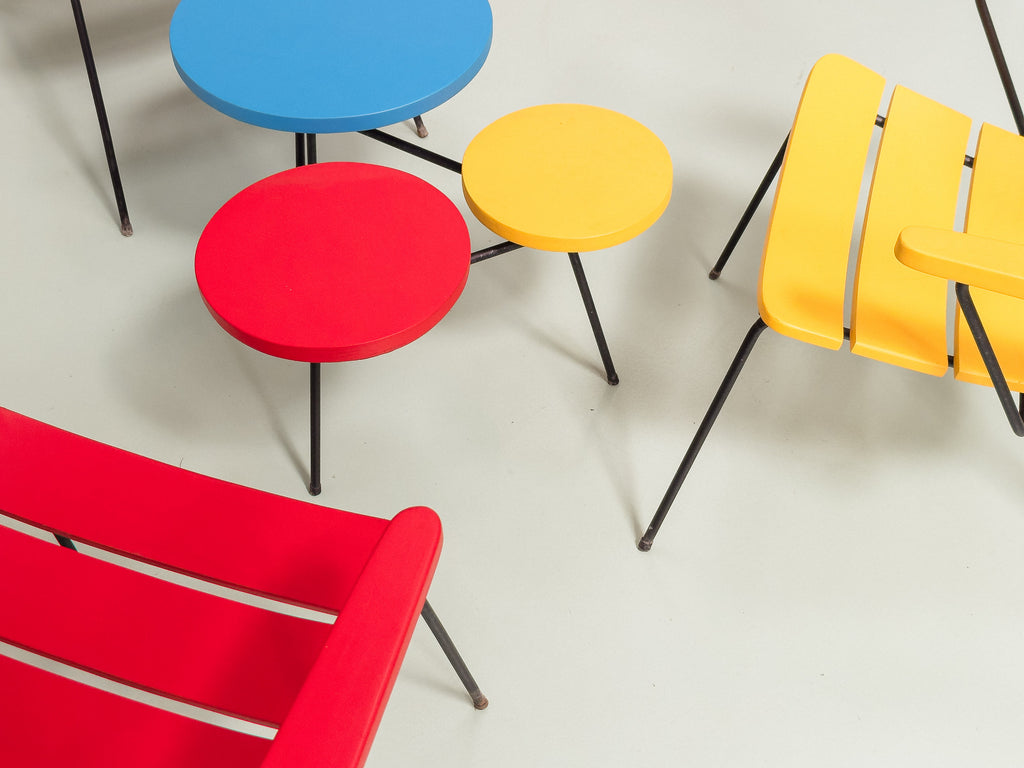 Carlo Hauner | Conjunto de Jardim "Mondrian"