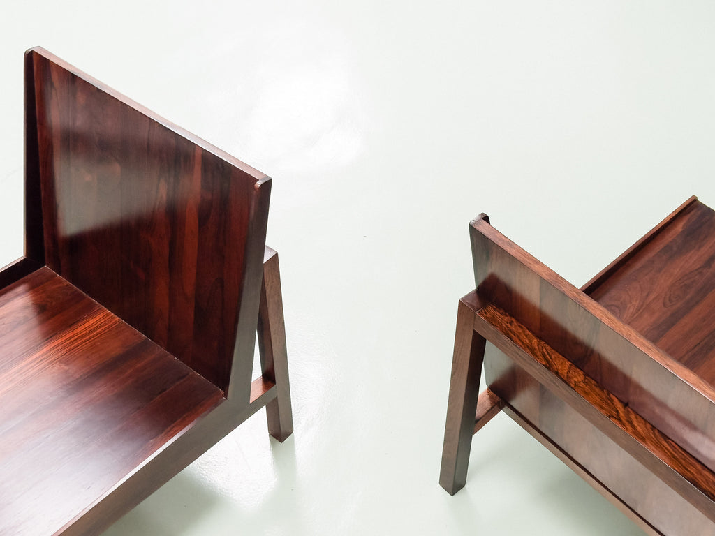 Geraldo de Barros | Par de Poltronas em Jacarandá