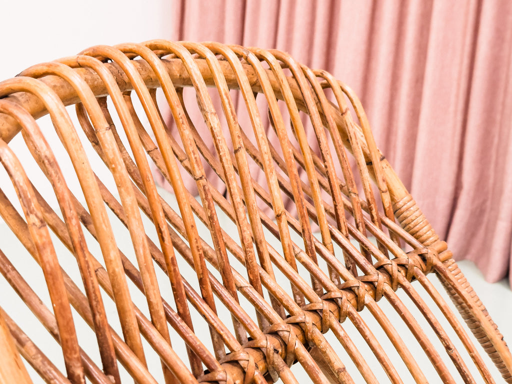 Cadeira De Balanço em Rattan