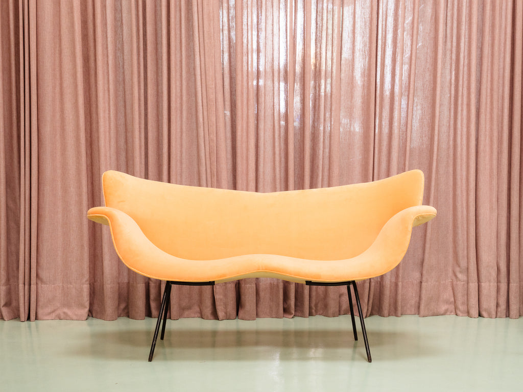 Móveis Gerdau | Sofá de Dois Lugares Amarelo