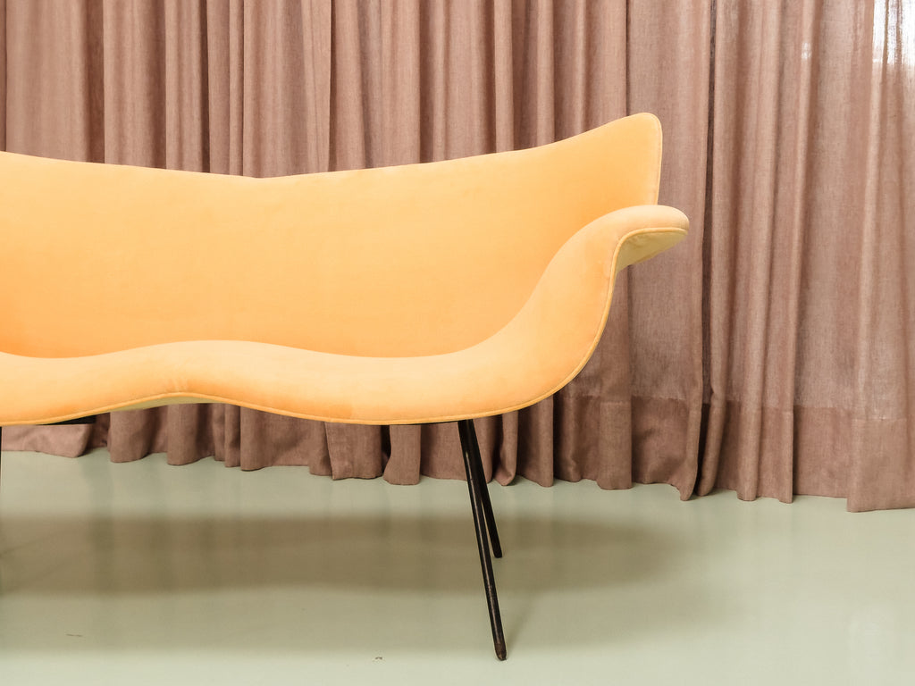 Móveis Gerdau | Sofá de Dois Lugares Amarelo