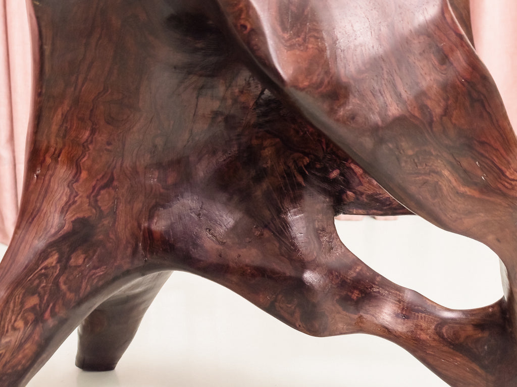 Mesa Lateral em Tronco de Jacarandá