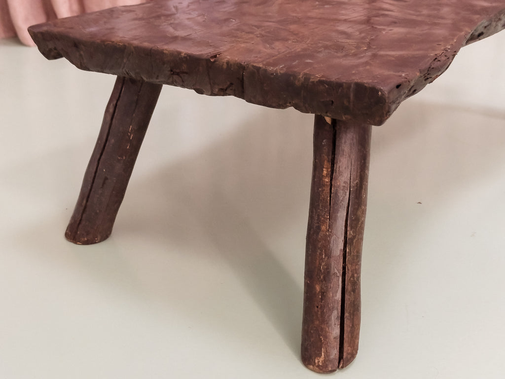 Mesa de Centro Rústica em Madeira Nobre