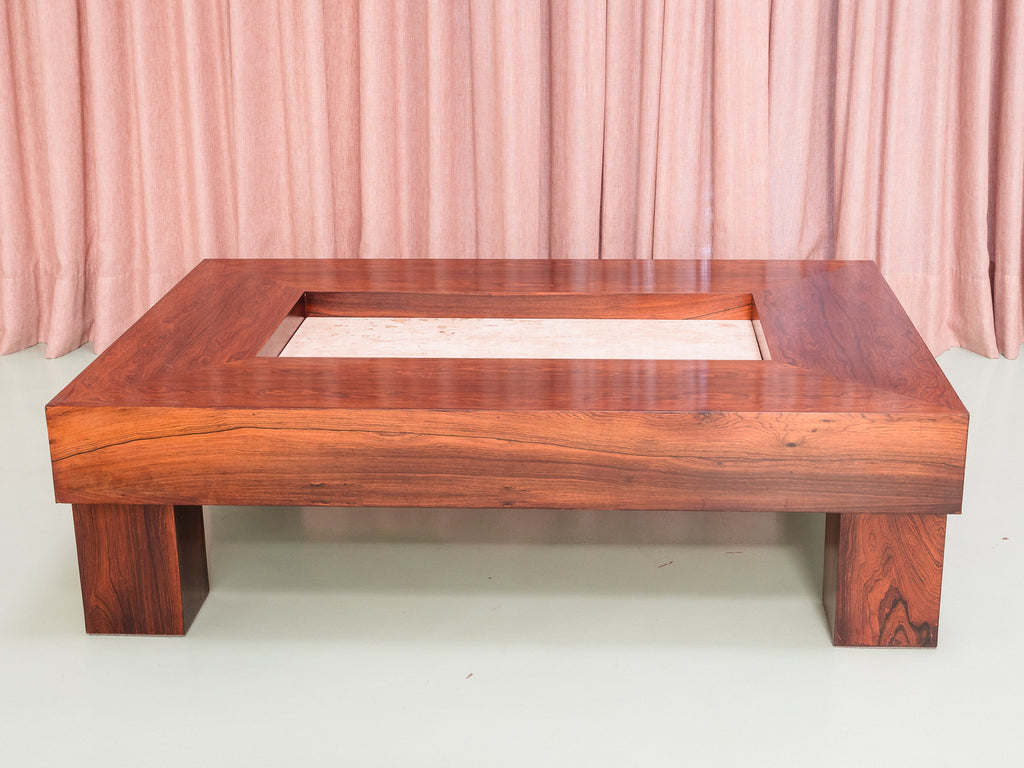 Mesa de Centro em Jacarandá e Mármore