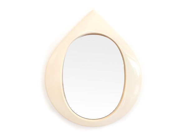 Espelho "Gota" em Plástico Branco