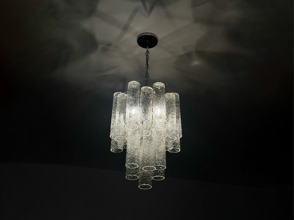 Laraluce Cristais Ca D'oro | Lustre em Vidro Texturizado
