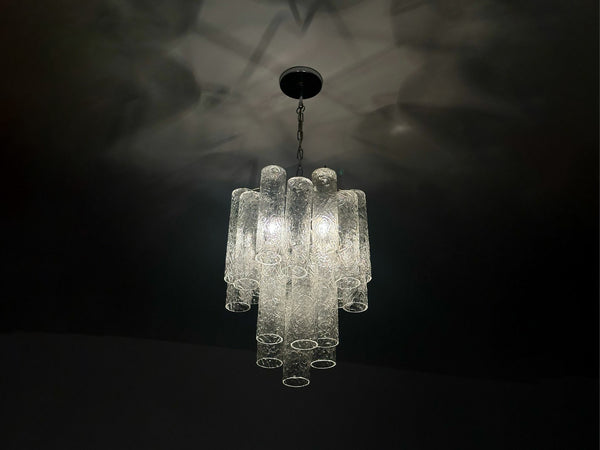 Laraluce Cristais Ca D'oro | Lustre em Vidro Texturizado