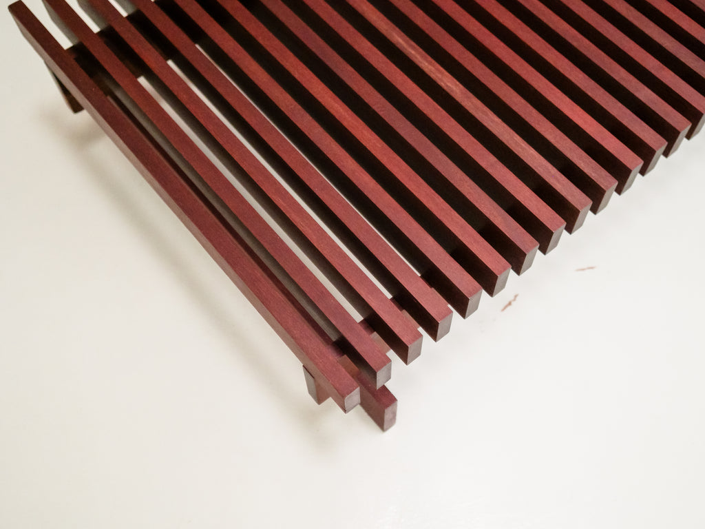 Janete Costa | Mesa / Banco Ripado em Madeira