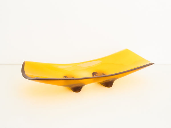 Centro de Mesa em Resina Amarela