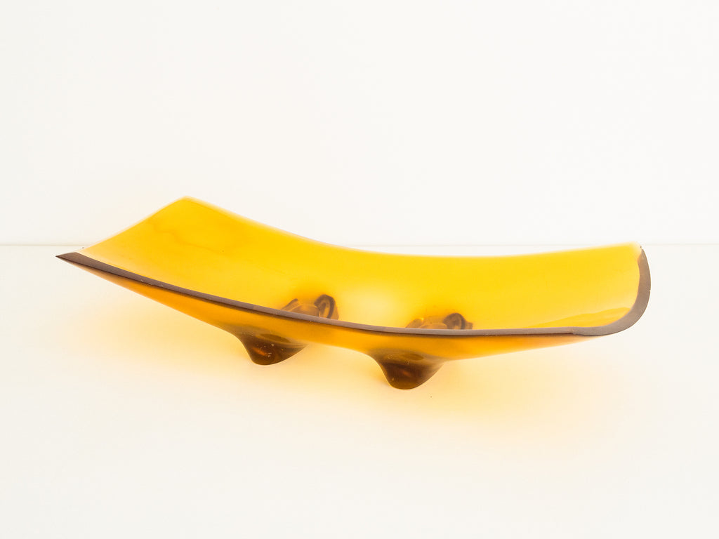 Centro de Mesa em Resina Amarela