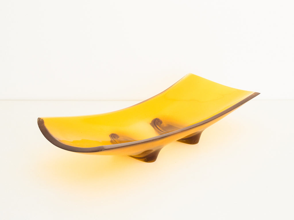 Centro de Mesa em Resina Amarela