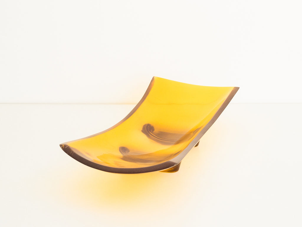 Centro de Mesa em Resina Amarela