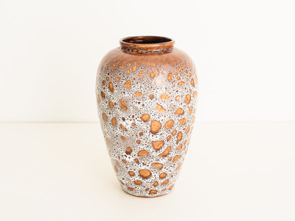 Vaso em Cerâmica Esmaltada Fat Lava