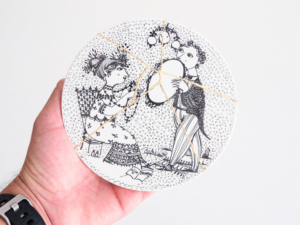 Bjørn Wiinblad | Conjunto de 3 Placas em Cerâmica