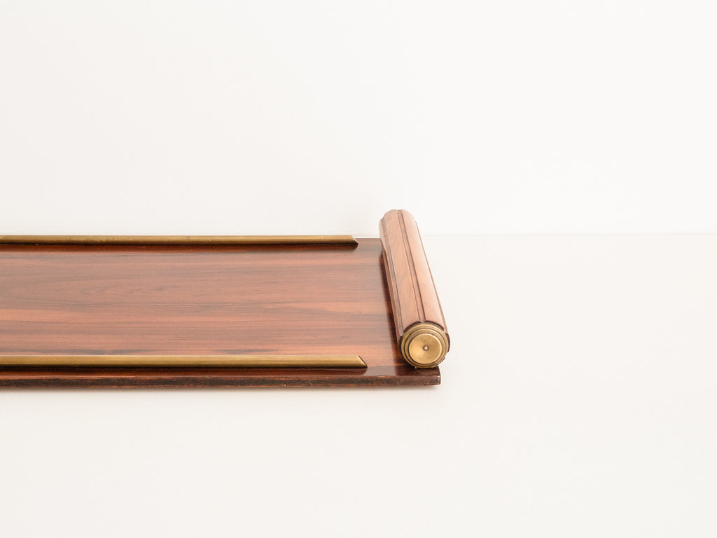 Bandeja Art Déco em Jacarandá e Latão