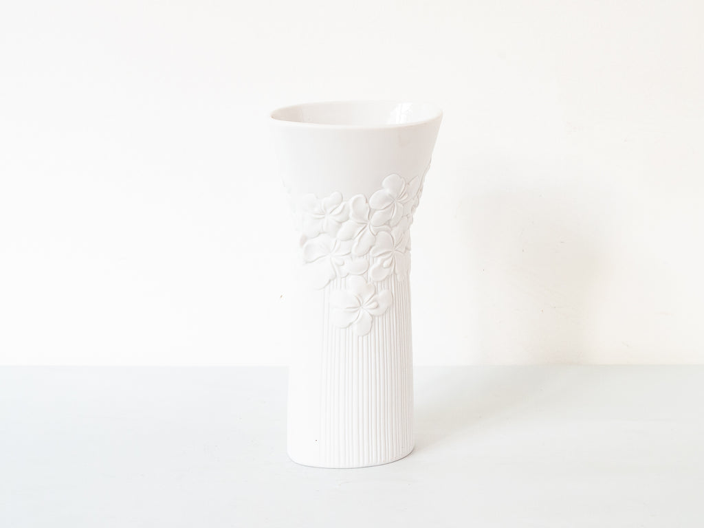 Vaso AK Kaiser Porcelana Op Art - Motivo Floral