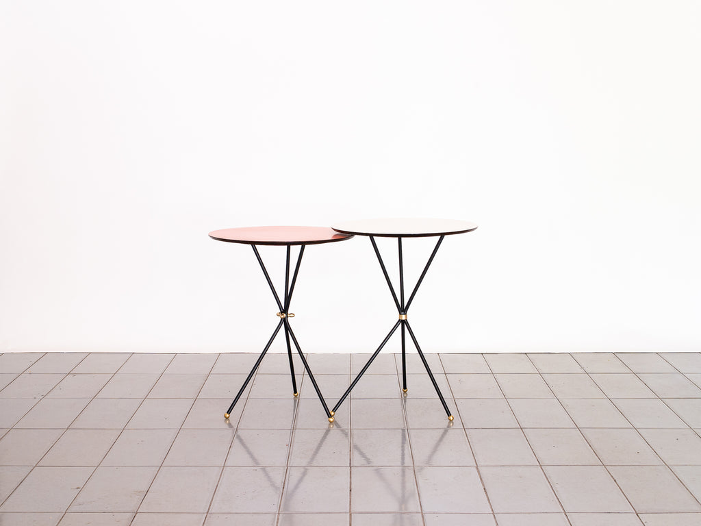 Par Mesas 3 Pés Ferro e Formica