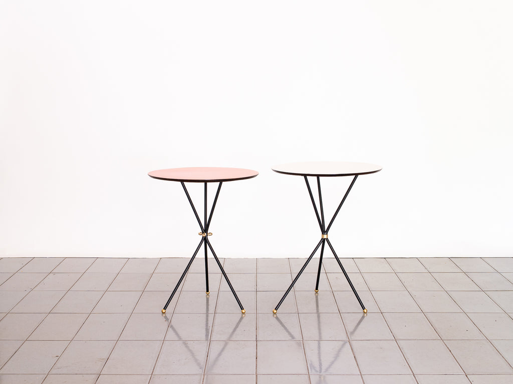 Par Mesas 3 Pés Ferro e Formica