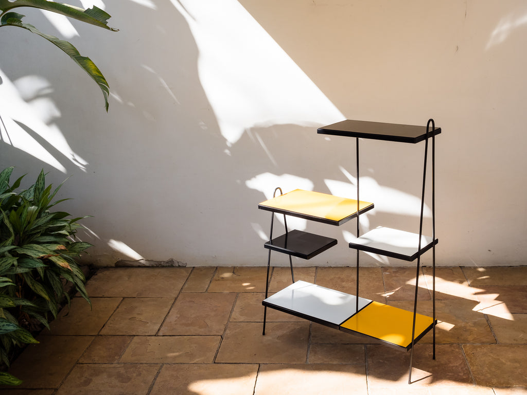 Carlo Hauner / Martin Eisler (Atrib.) | Estante em Ferro e Formica