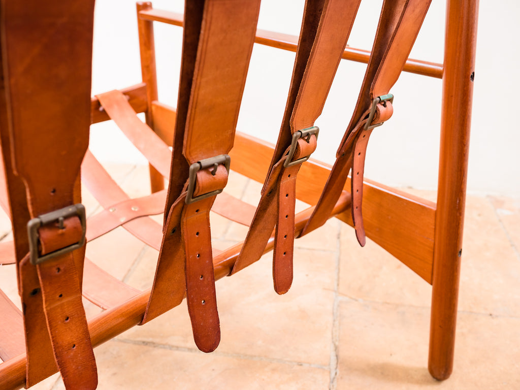 Móveis Arredamento | Par de Poltronas em Peroba e Couro