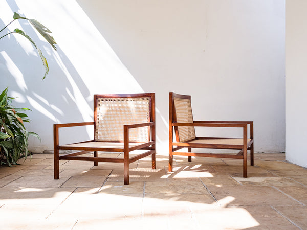 Joaquim Tenreiro | Par de Poltronas de Palhinha