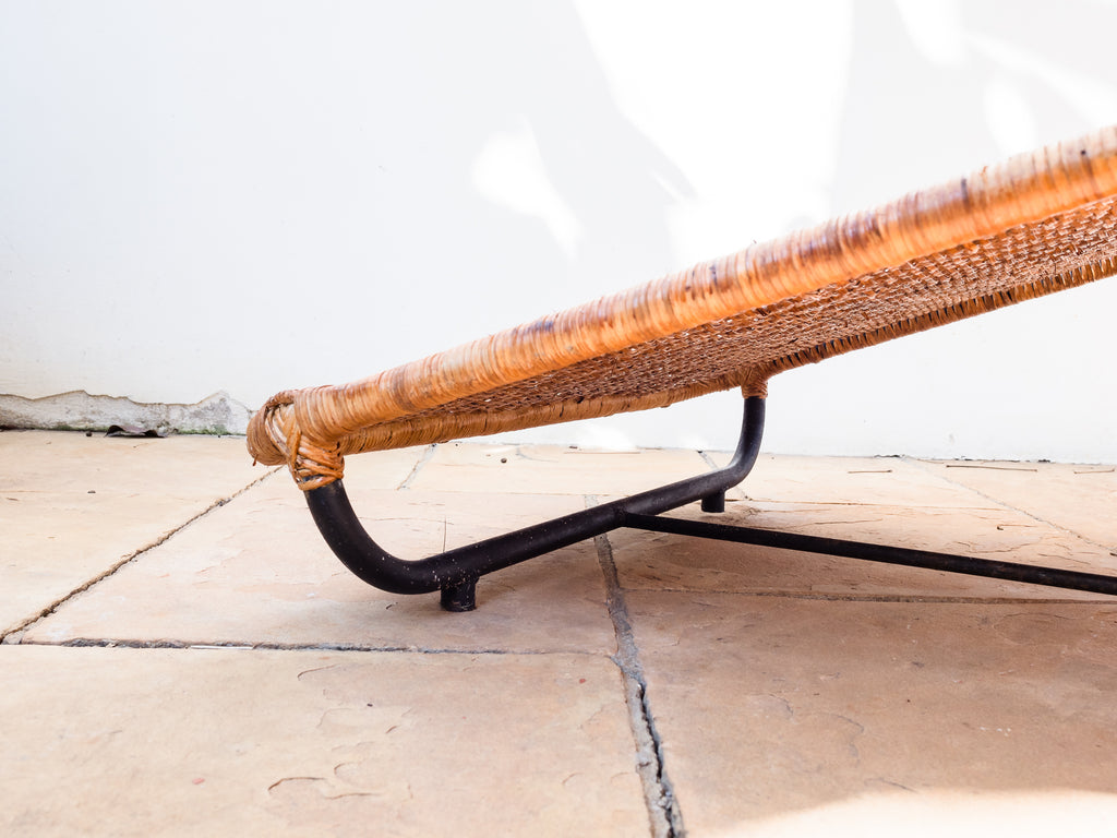 Carlo Hauner | Espreguiçadeira em Ferro e Junco