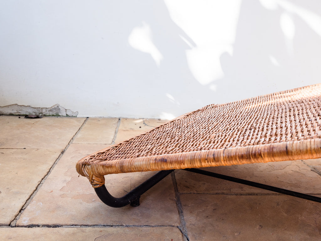 Carlo Hauner | Espreguiçadeira em Ferro e Junco