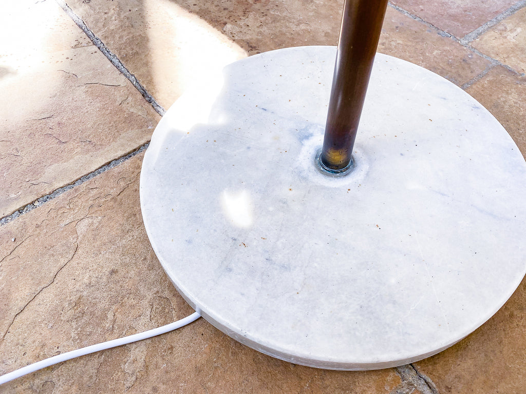 Angelo Lelli | Luminária de Piso com Cúpula Tripartida e Articulada