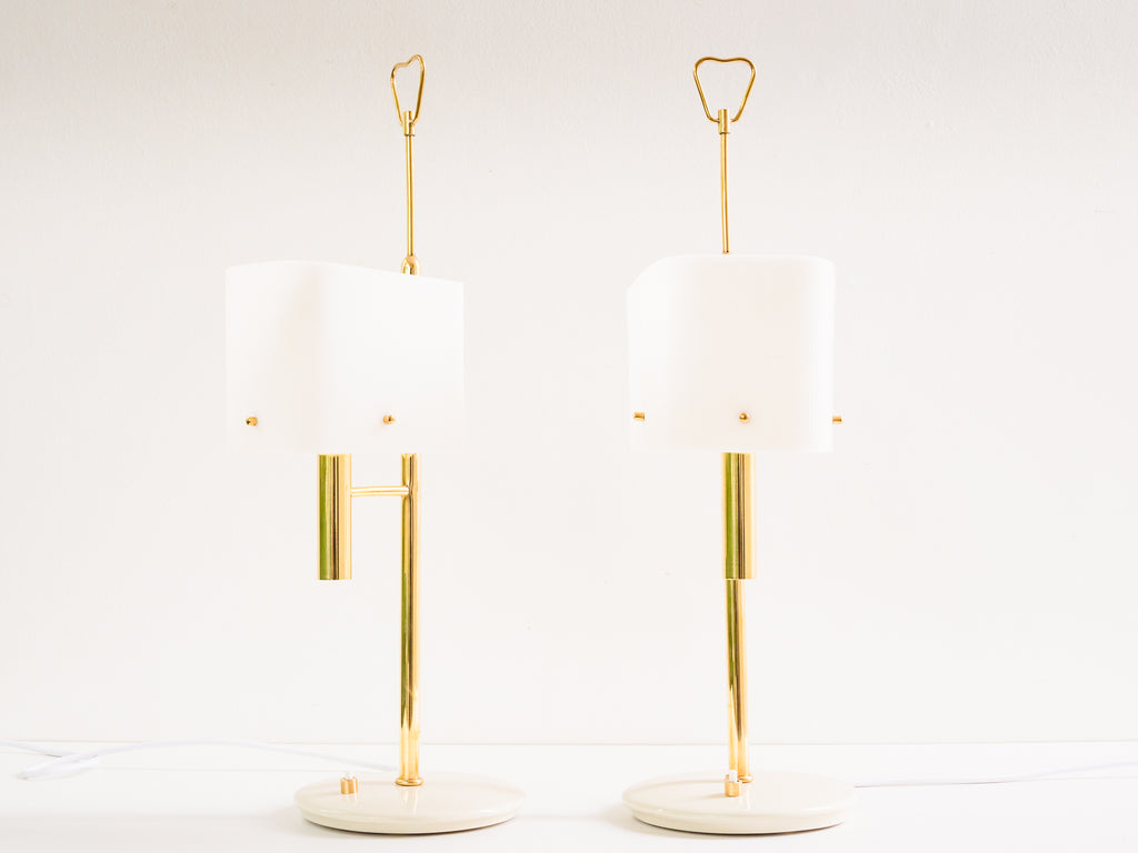 Carlo Montalto | Par de Abajur em Latão e Acrílico