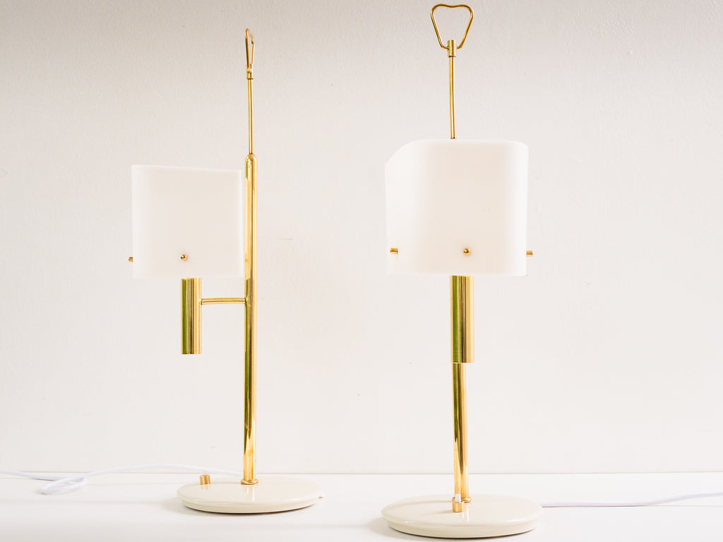 Carlo Montalto | Par de Abajur em Latão e Acrílico