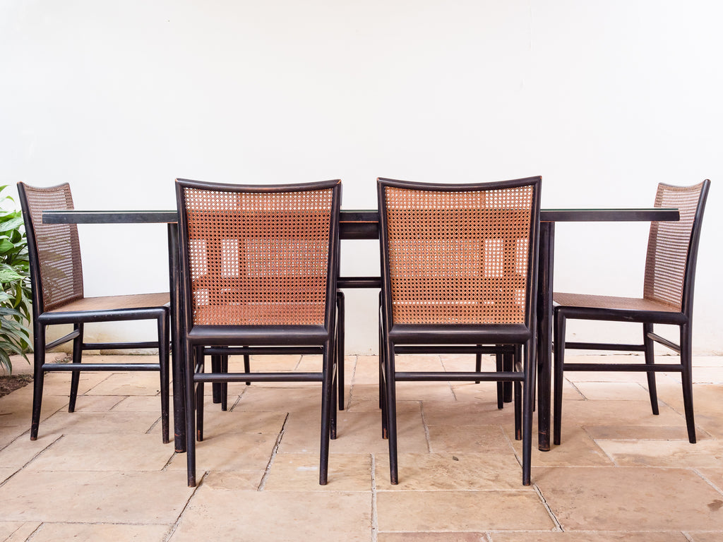 Branco & Preto | Mesa de Jantar em Pau Marfim Ebanizado